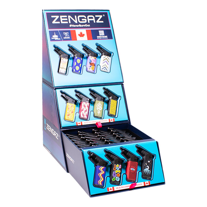 Cosmic Octopus Flow Seven Jet Zengaz Cube Lighter Display Of 48