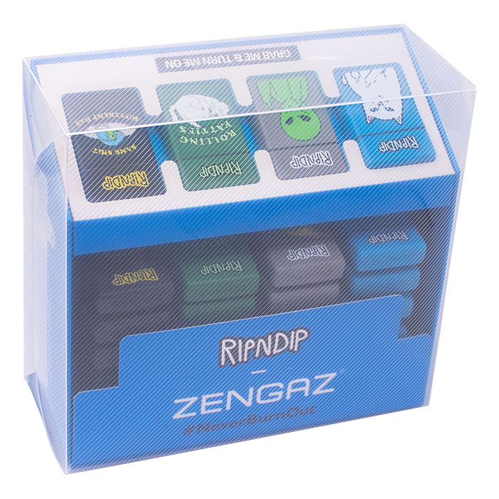 Zengaz X RIPNDIP Chip Jet Rubberized Cube Collaborative Series Jet Lighters Display Of 28