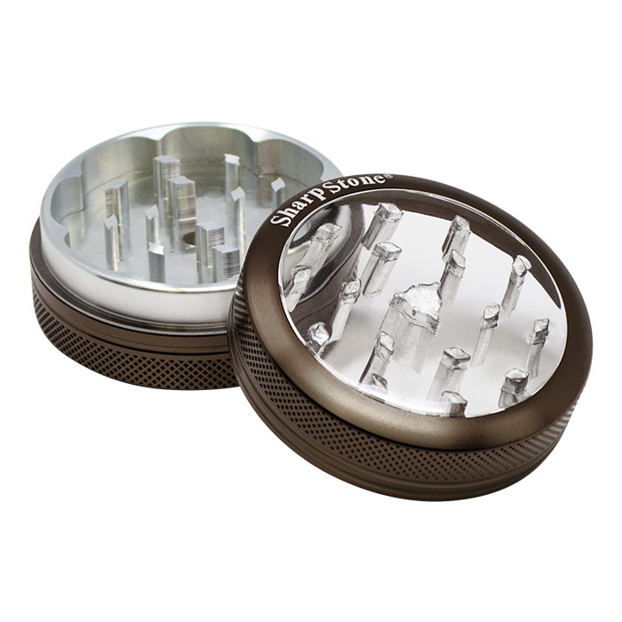 Green Sharp Stone Two Stage Aluminum 55mm Grinder Green Sharp Stone Two Stage Aluminum 55mm Grinder