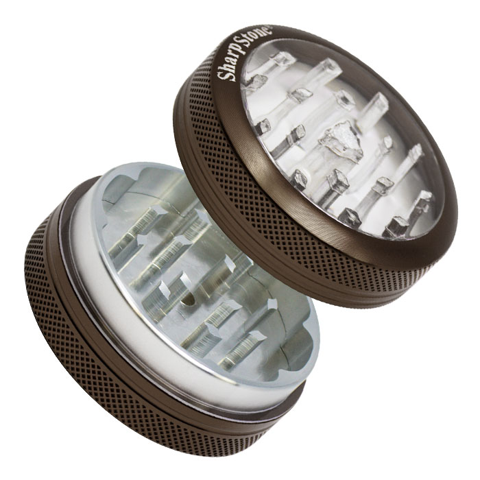 Green Sharp Stone Two Stage Aluminum 55mm Grinder
