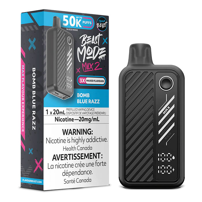 (Stamped)Bomb Blue Razz Flavour Beast Mode Max2 50000 Puffs Disposable Vape Ct 5 (Stamped)Bomb Blue Razz Flavour Beast Mode Max2 50000 Puffs Disposable Vape Ct 5