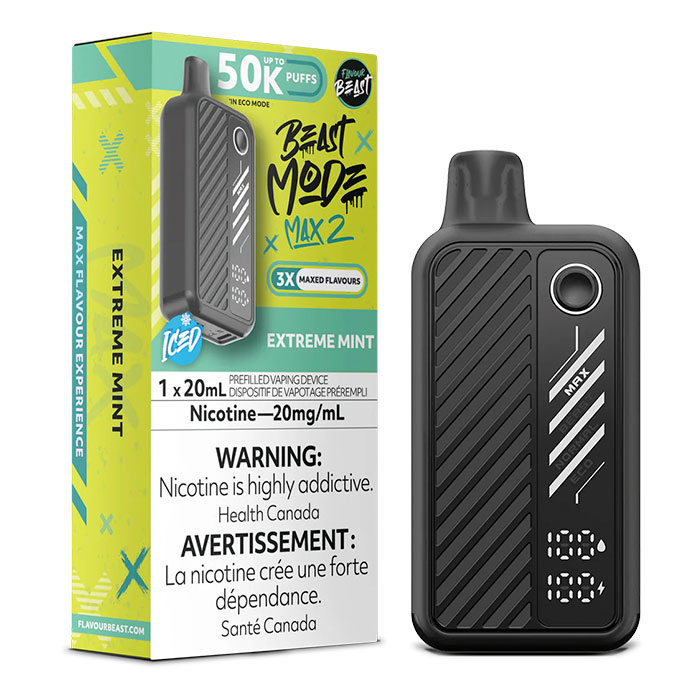 (Stamped)Extreme Mint Flavour Beast Mode Max2 50000 Puffs Disposable Vape Ct 5 (Stamped)Extreme Mint Flavour Beast Mode Max2 50000 Puffs Disposable Vape Ct 5