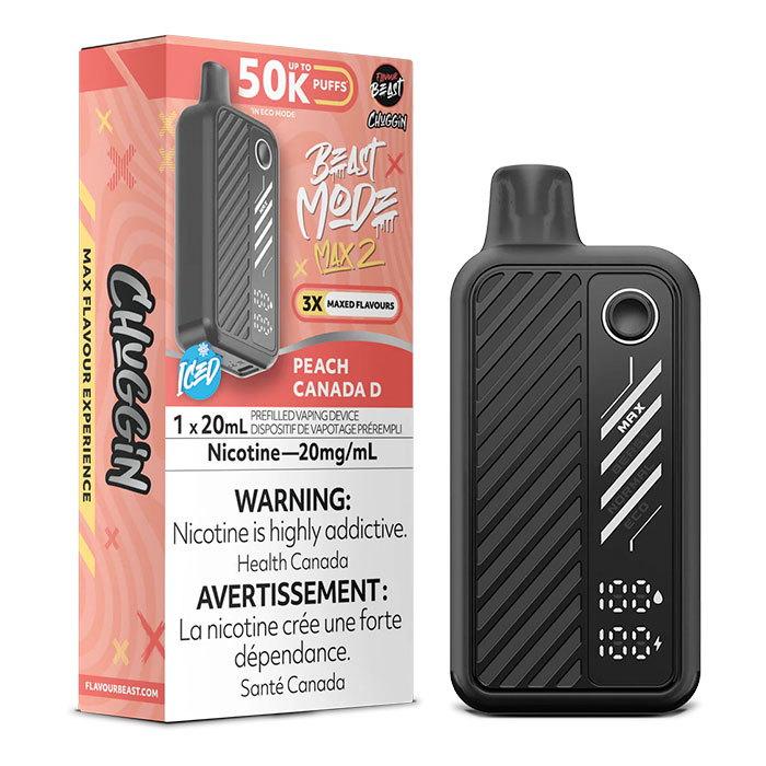 (Stamped)Peach Canada D Flavour Beast Mode Max2 50000 Puffs Disposable Vape Ct 5 (Stamped)Peach Canada D Flavour Beast Mode Max2 50000 Puffs Disposable Vape Ct 5