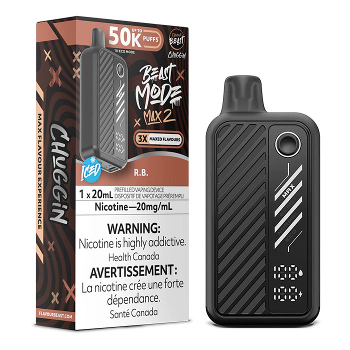 (Stamped)RB Flavour Beast Mode Max2 50000 Puffs Disposable Vape Ct 5 (Stamped)RB Flavour Beast Mode Max2 50000 Puffs Disposable Vape Ct 5
