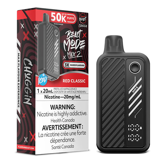 (Stamped)Red Classic Flavour Beast Mode Max2 50000 Puffs Disposable Vape Ct 5 (Stamped)Red Classic Flavour Beast Mode Max2 50000 Puffs Disposable Vape Ct 5
