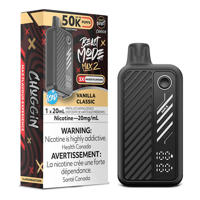 (Stamped)Vanilla Classic Flavour Beast Mode Max2 50000 Puffs Disposable Vape Ct 5 (Stamped)Vanilla Classic Flavour Beast Mode Max2 50000 Puffs Disposable Vape Ct 5