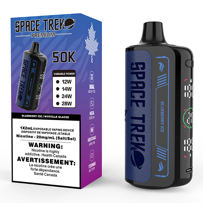 Blueberry Ice Space Trek Premium 50000 Puffs Disposable Vape Ct-5 Blueberry Ice Space Trek Premium 50000 Puffs Disposable Vape Ct-5