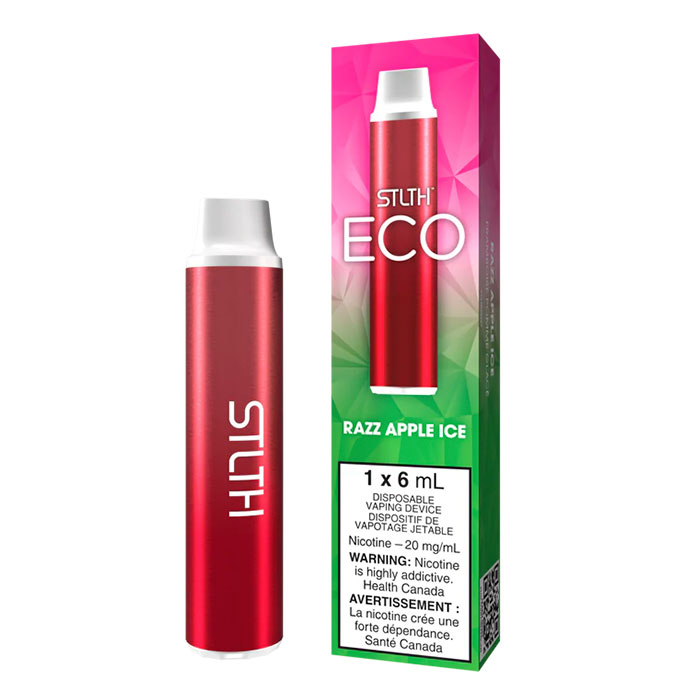 Razz Apple Ice Stlth Eco Disposable Vape Ct-6 Razz Apple Ice Stlth Eco Disposable Vape Ct-6