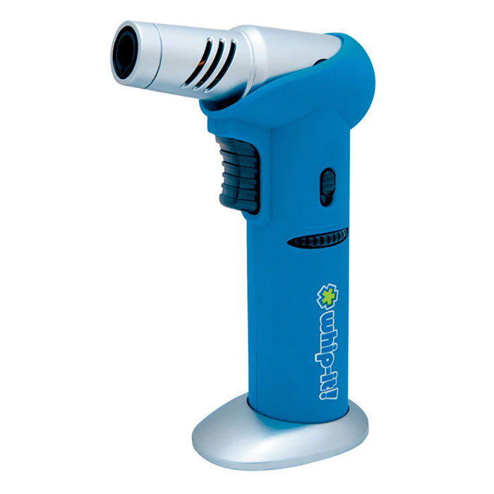 Sky Blue Whip-It Butane Adjustable Head Torch Sky Blue Whip-It Butane Adjustable Head Torch
