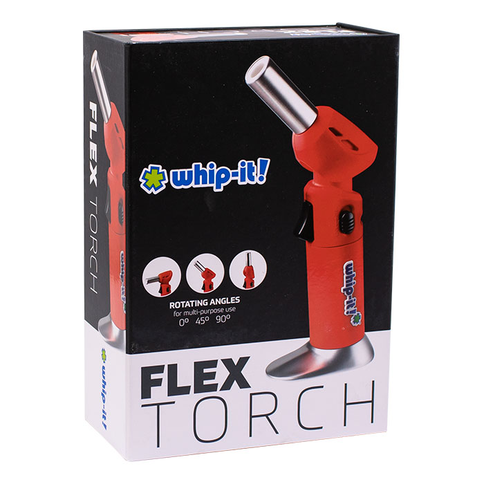 Green Rubber Coated  Whip-It Butane Adjustable Head Torch