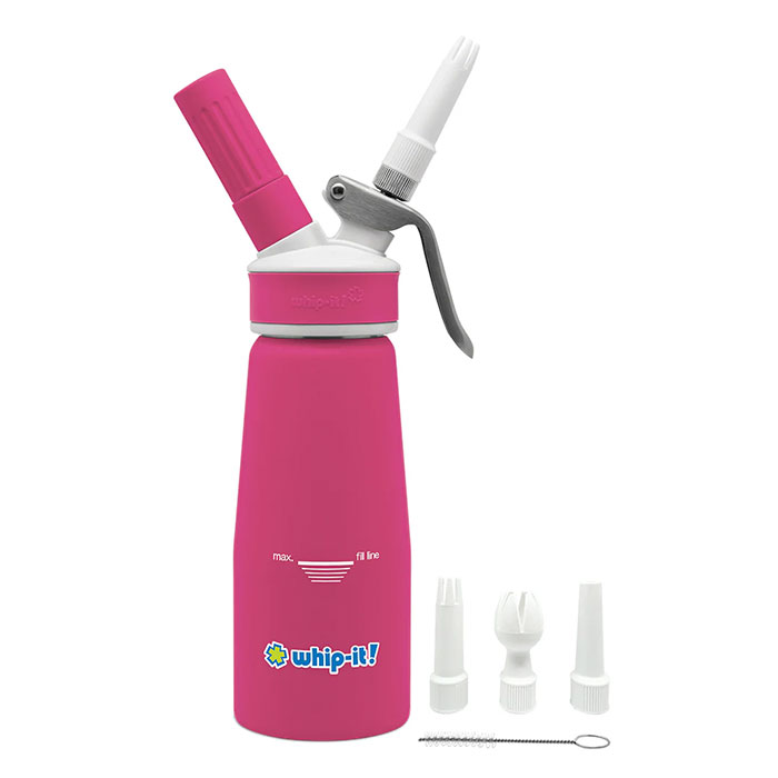Whip-It Pink Accent Aluminum 1/2L Cream Dispenser Whip-It Pink Accent Aluminum 1/2L Cream Dispenser