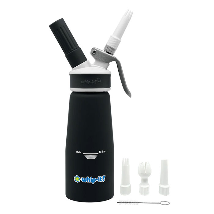 Whip-It Black Accent Aluminum 1/3L Cream Dispenser Whip-It Black Accent Aluminum 1/3L Cream Dispenser