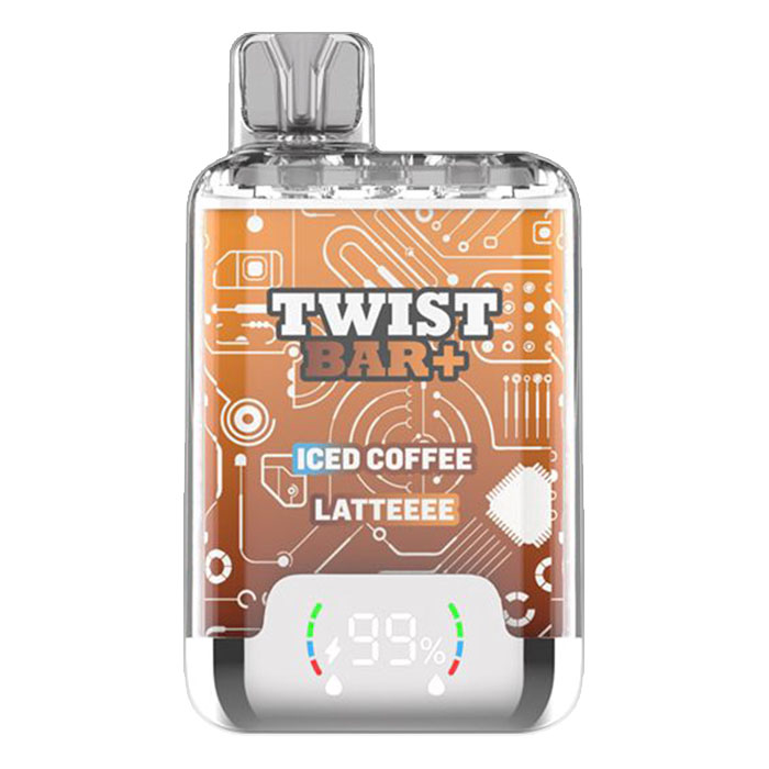 BC Compliance-Iced Coffee + Latteee Digital Twist Bar 2.0 Disposable Vape Ct-10 BC Compliance-Iced Coffee + Latteee Digital Twist Bar 2.0 Disposable Vape Ct-10