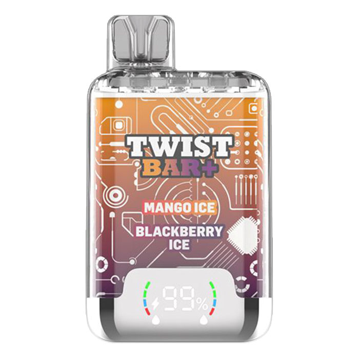 BC Compliance-Mango Ice + Blackberry Ice Digital Twist Bar 2.0 Disposable Vape Ct-10 BC Compliance-Mango Ice + Blackberry Ice Digital Twist Bar 2.0 Disposable Vape Ct-10