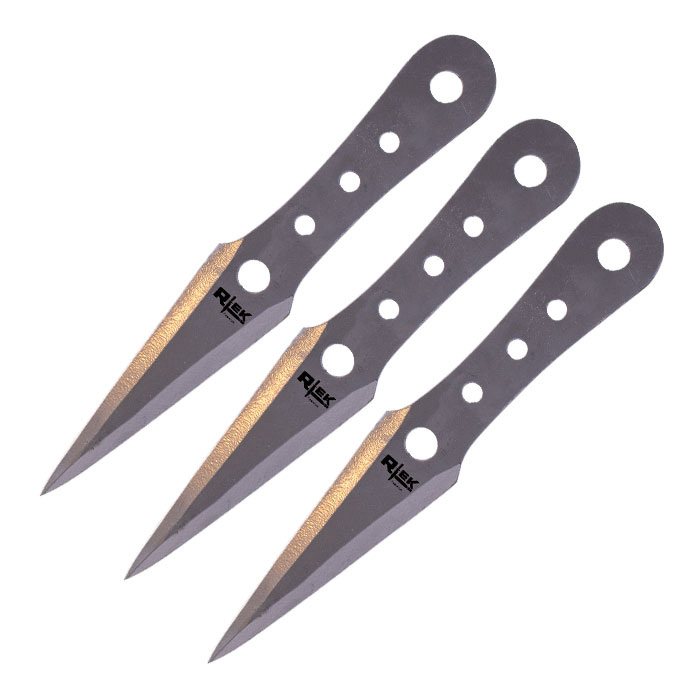 Silver Clean Cut Precision 10 Inches Throwing Knife Set of 3 Silver Clean Cut Precision 10 Inches Throwing Knife Set of 3