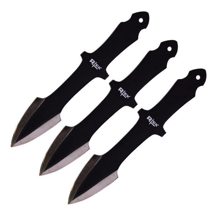 Phantom Black Sharp Blade 8 Inches Throwing Knife Set of 3 Phantom Black Sharp Blade 8 Inches Throwing Knife Set of 3