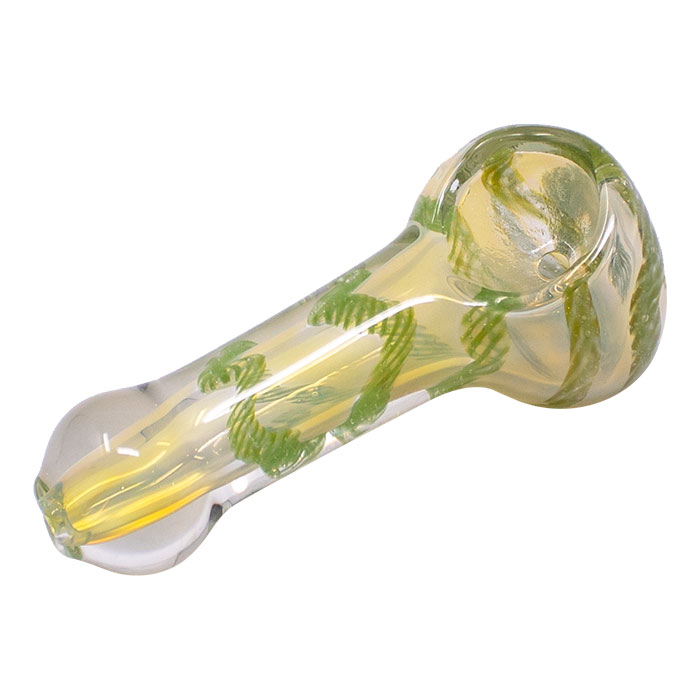 Green Design Inside out Glass Pipe 3.5 Inches Green Design Inside out Glass Pipe 3.5 Inches