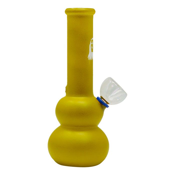 Yellow Frosted Color Glass Bong 7 Inches Yellow Frosted Color Glass Bong 7 Inches