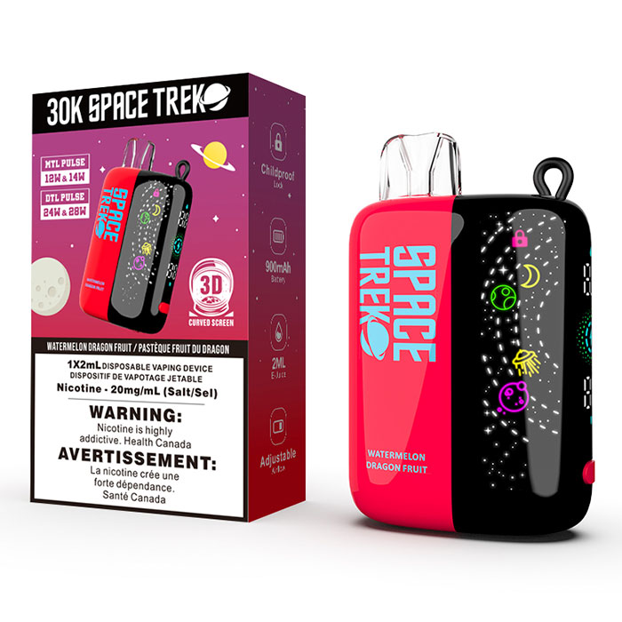 Watermelon Dragonfruit Space Trek 30000 Puffs Disposable Vape Ct 5 Watermelon Dragonfruit Space Trek 30000 Puffs Disposable Vape Ct 5