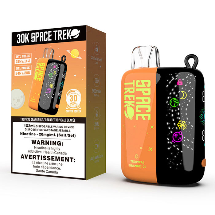 Tropical Orange Ice Space Trek 30000 Puffs Disposable Vape Ct 5 Tropical Orange Ice Space Trek 30000 Puffs Disposable Vape Ct 5
