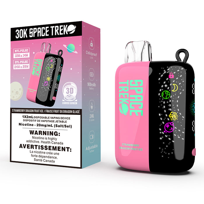 Strawberry Dragonfruit ice Space Trek 30000 Puffs Disposable Vape Ct 5 Strawberry Dragonfruit ice Space Trek 30000 Puffs Disposable Vape Ct 5