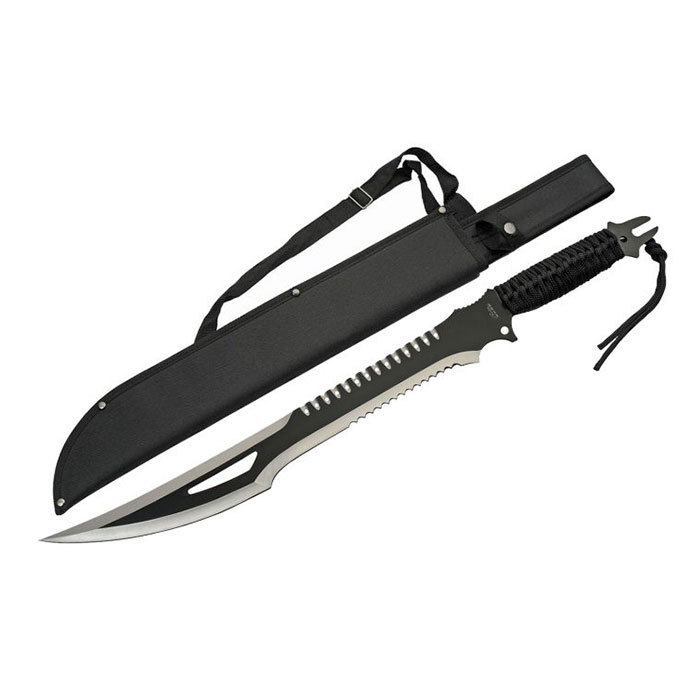 Black 25 Inch Fang Blade Machete