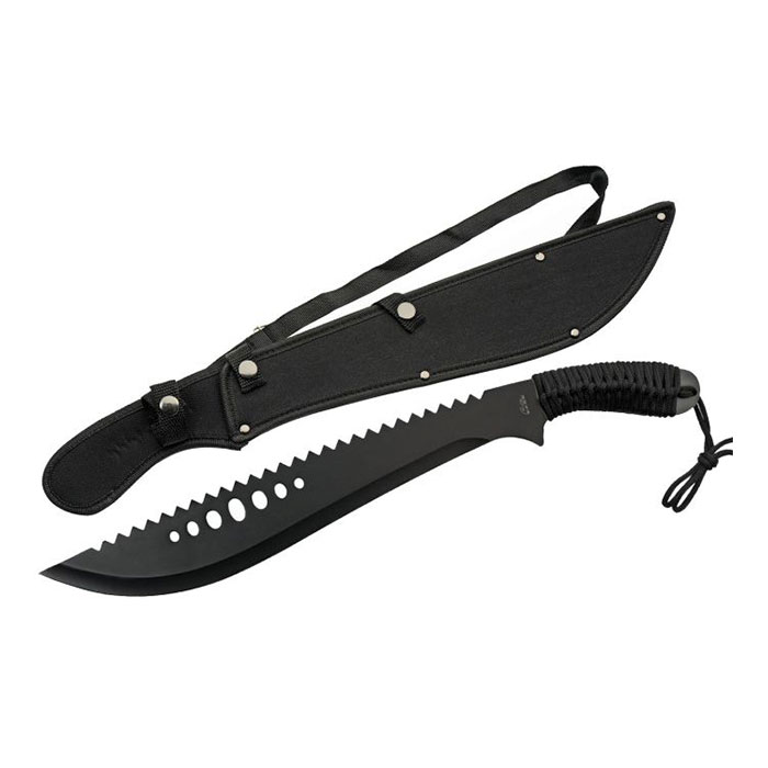 Black Curved 21 Inches Bushweed Machete