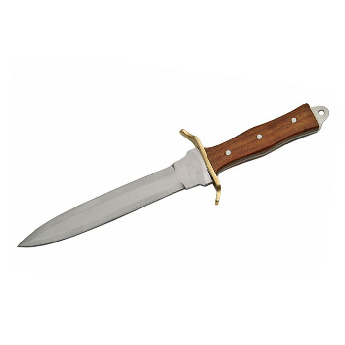 Wooden Grip 11.5 Inches Commando Dagger