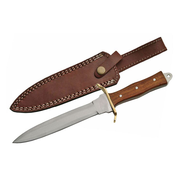 Wooden Grip 11.5 Inches Commando Dagger