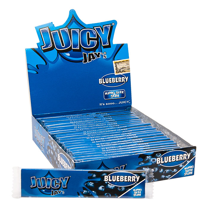 Juicy Jay King Size Blueberry Rolling Paper Ct 24
