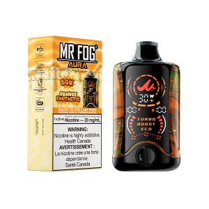 Orange Fantastic Mr Fog Aura Splash 60000 Puffs Disposable Vapes Ct 5