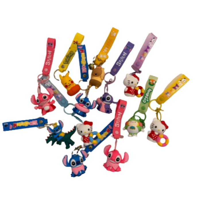 Kawaii Character Keychains & Bag Charms ~ Pocket Pals Party Pack-10