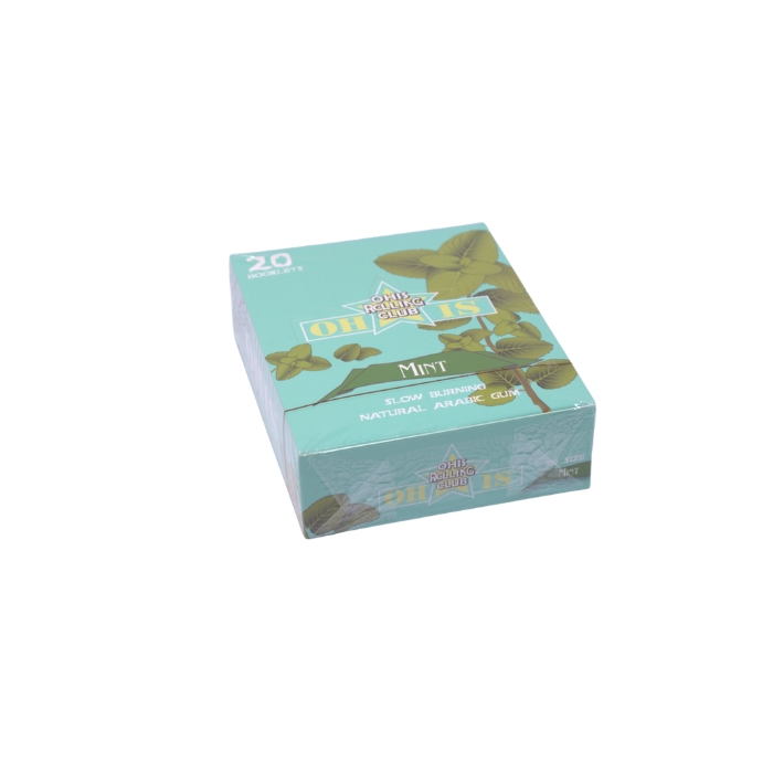 OHIS 1.25 Rolling Club Mint Rolling Papers Display of 20