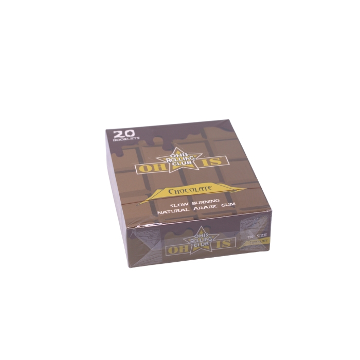 OHIS 1.25 Rolling Club Chocolate Rolling Papers Display of 20