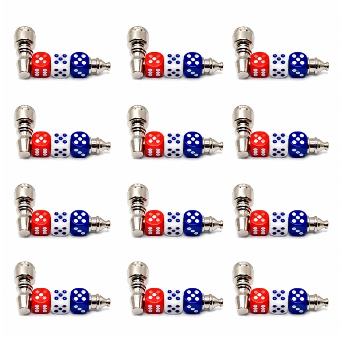 Roll n Smoke 3 inches Metal Pipes Display of 12