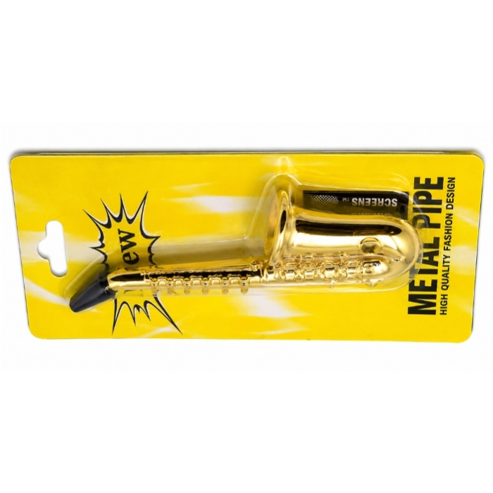 Saxophone & Smoke 5 Inches Metal Pipe Display of 12