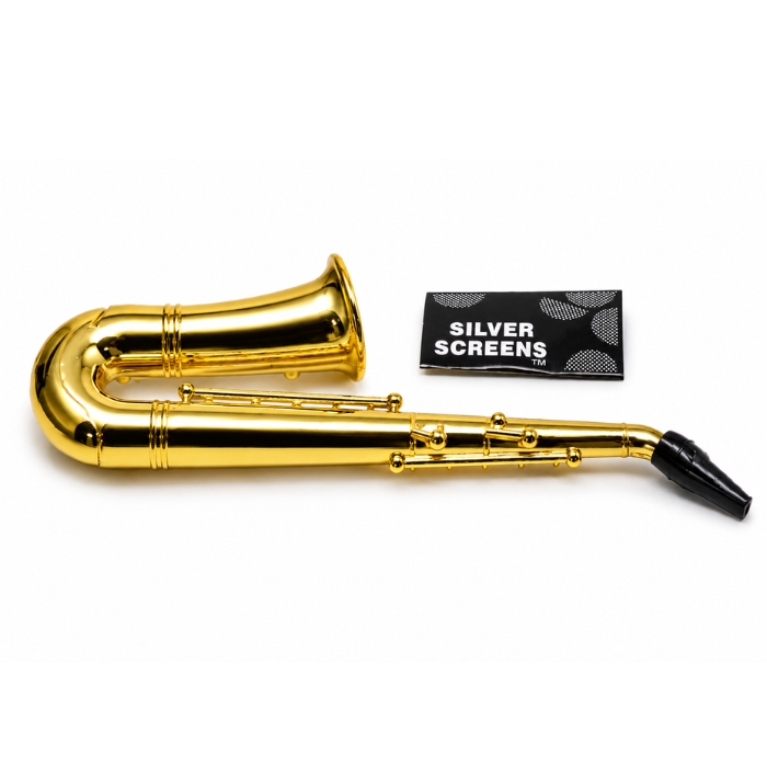 Saxophone & Smoke 5 Inches Metal Pipe Display of 12