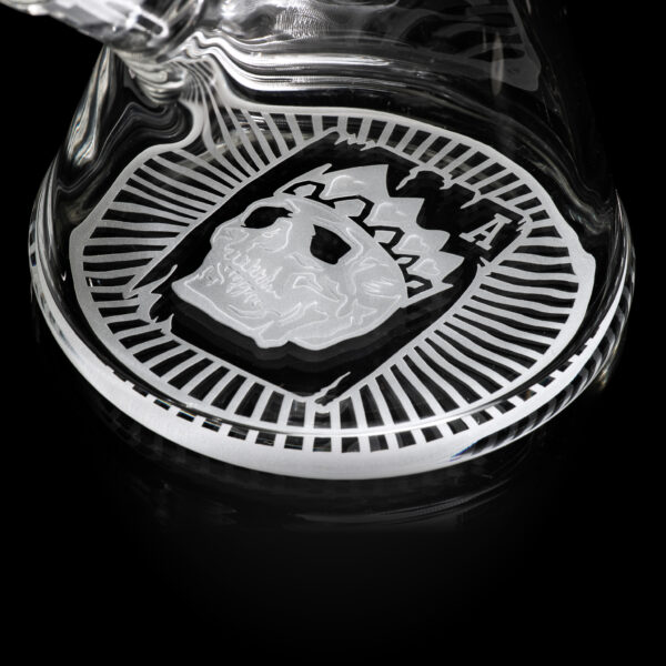 Skull Emperor 14 Inches Clear Beaker Glass Bong