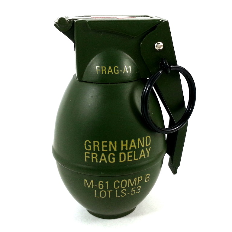 Grenade Torch Lighter Display of 12