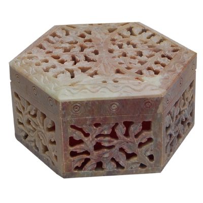 Stone Carvin Handcrafted Box