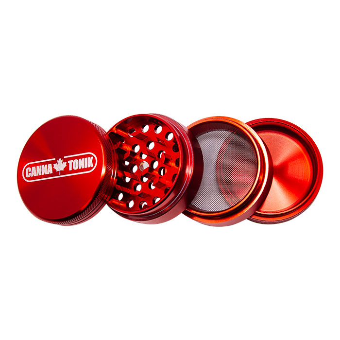 CANNATONIK ANODIZED ALUMINIUM GRINDER 50 MM RED