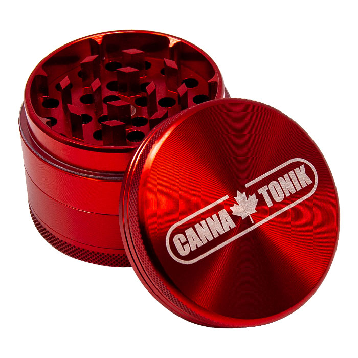 CANNATONIK ANODIZED ALUMINIUM GRINDER 50 MM RED