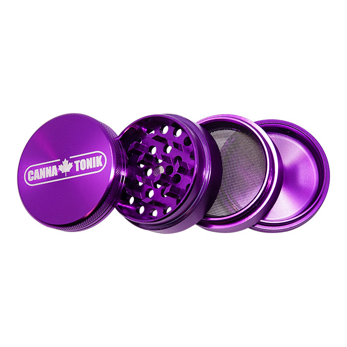 CANNATONIK ANODIZED ALUMINIUM GRINDER 50 MM PURPLE