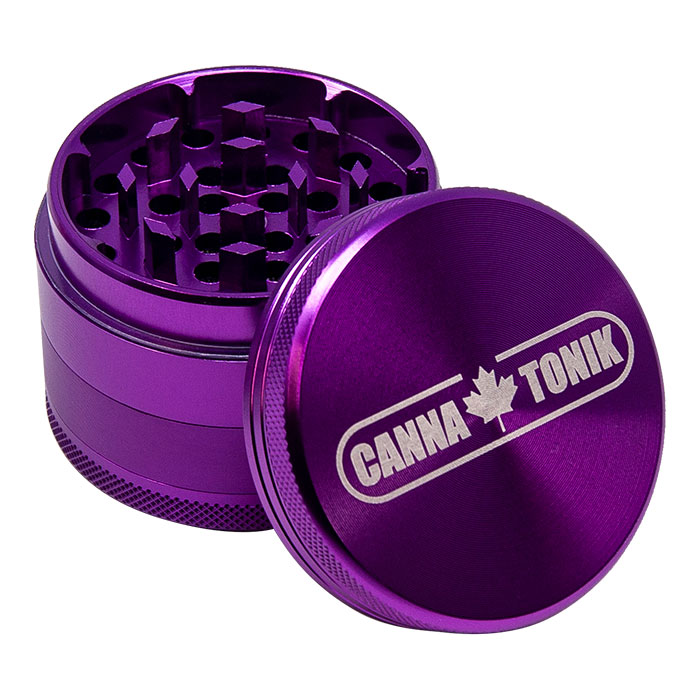 CANNATONIK ANODIZED ALUMINIUM GRINDER 50 MM PURPLE