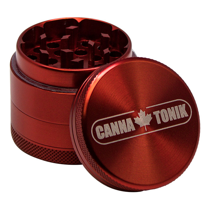 CANNATONIK ANODIZED ALUMINIUM GRINDER 40MM RED