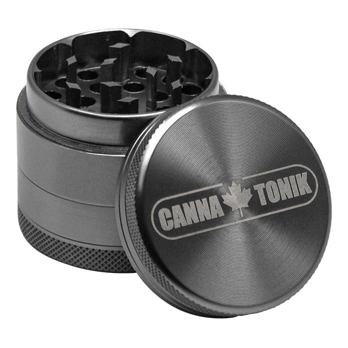 CANNATONIK ANODIZED ALUMINIUM GRINDER 40MM SILVER