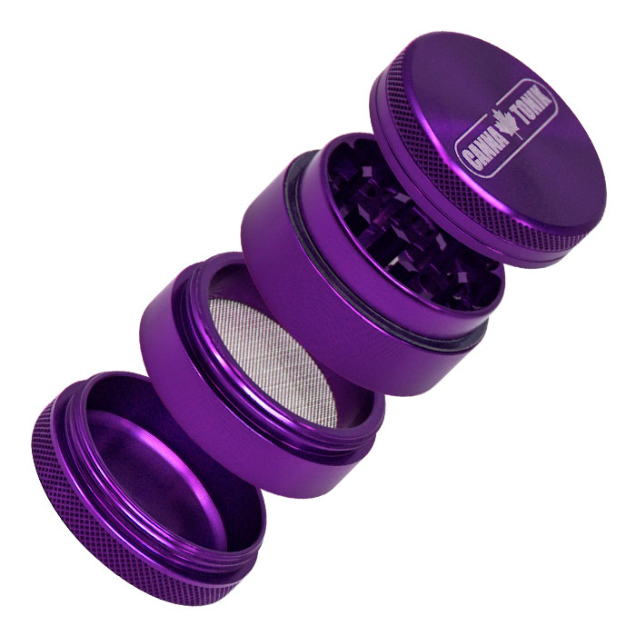 Cannatonik Anodized Aluminium Grinder 40mm Purple