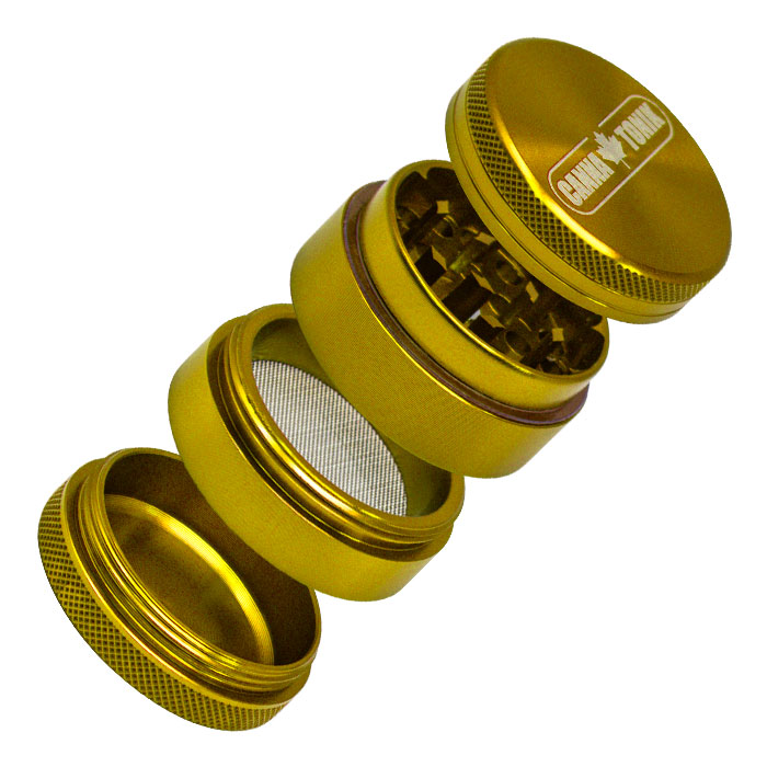 CANNATONIK ANODIZED ALUMINIUM GRINDER 40MM GOLD