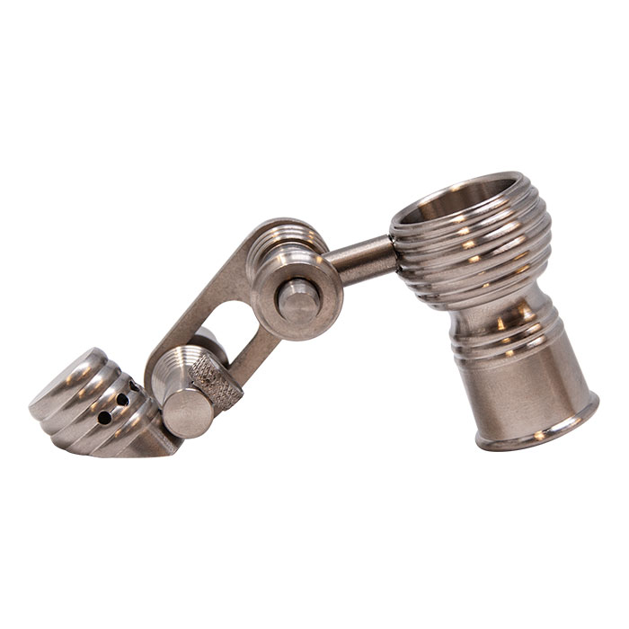 NITRIDING TRATED TITANIUM NAIL WITH QUARTZ BOWL FEMALE JOINT 14MM AND 19MM NITRIDING TRATED TITANIUM NAIL WITH QUARTZ BOWL FEMALE JOINT 14MM AND 19MM