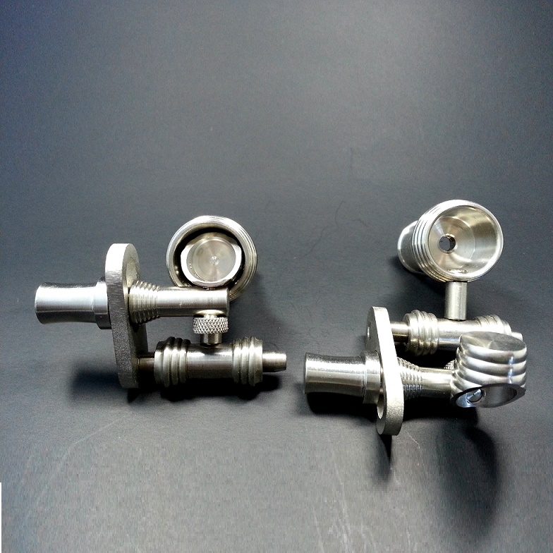 NITRIDING TRATED TITANIUM NAIL WITH QUARTZ BOWL FEMALE JOINT 14MM AND 19MM